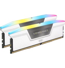 Модуль пам'яті для комп'ютера DDR5 32GB (2x16GB) 5200 MHz Vengeance RGB White Corsair (CMH32GX5M2B5200C40W)