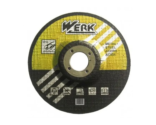 Круг зачистний Werk по металу 125х6,3х22,23мм (34018)