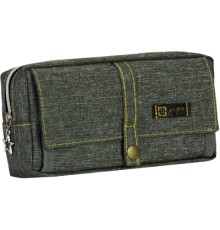 Пенал Cool For School 2 відділення Сірий (J-2628-grey)