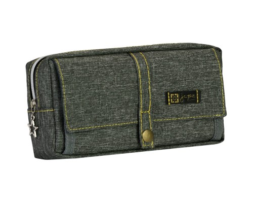 Пенал Cool For School 2 відділення Сірий (J-2628-grey)