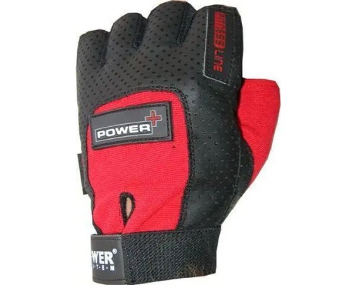 Рукавички для фітнесу Power System Power Plus PS-2500 Black/Red M (PS-2500_M_Black-red)