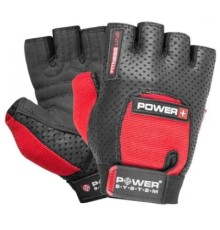 Рукавички для фітнесу Power System Power Plus PS-2500 Black/Red M (PS-2500_M_Black-red)