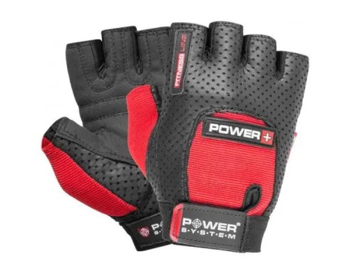 Рукавички для фітнесу Power System Power Plus PS-2500 Black/Red M (PS-2500_M_Black-red)