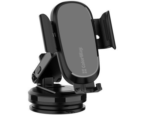 Універсальний автотримач ColorWay Dashboard Car Wireless Charger 15W Black (CW-CHAW037Q-BK)