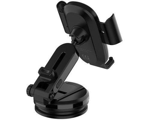Універсальний автотримач ColorWay Dashboard Car Wireless Charger 15W Black (CW-CHAW037Q-BK)