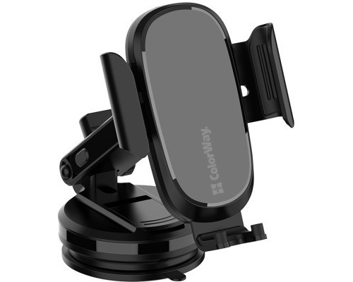 Універсальний автотримач ColorWay Dashboard Car Wireless Charger 15W Black (CW-CHAW037Q-BK)