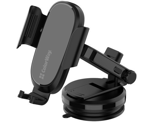 Універсальний автотримач ColorWay Dashboard Car Wireless Charger 15W Black (CW-CHAW037Q-BK)