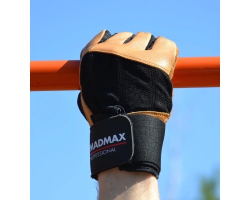 Рукавички для фітнесу MadMax MFG-269 Professional Brown M (MFG-269-Brown_M)