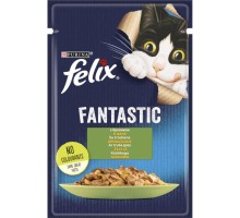 Вологий корм для кішок Purina Felix Fantastic з кроликом у желе 85 г (7613039835500)