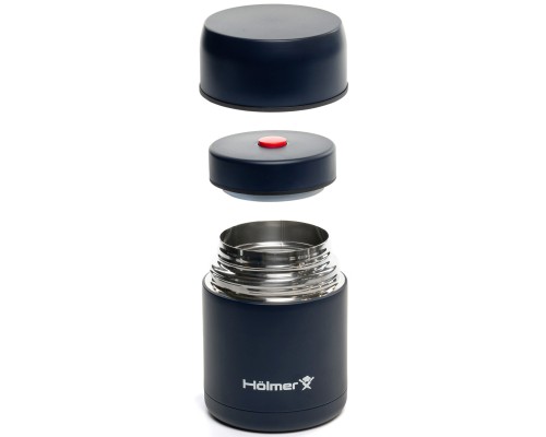 Термос Hölmer Break Time Харчовий 750 мл Темно-синій (TF-00750-DB Break Time)