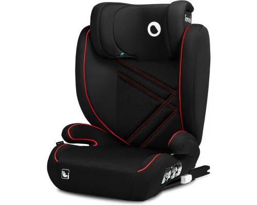 Автокрісло Lionelo Hugo I-Size Sporty Black чорне з червоним (LO-HUGO I-SIZE SPORTY BLACK)