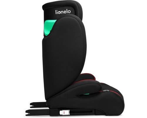 Автокрісло Lionelo Hugo I-Size Sporty Black чорне з червоним (LO-HUGO I-SIZE SPORTY BLACK)