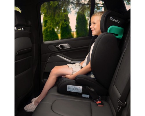 Автокрісло Lionelo Hugo I-Size Sporty Black чорне з червоним (LO-HUGO I-SIZE SPORTY BLACK)