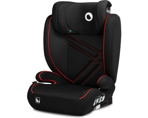Автокрісло Lionelo Hugo I-Size Sporty Black чорне з червоним (LO-HUGO I-SIZE SPORTY BLACK)