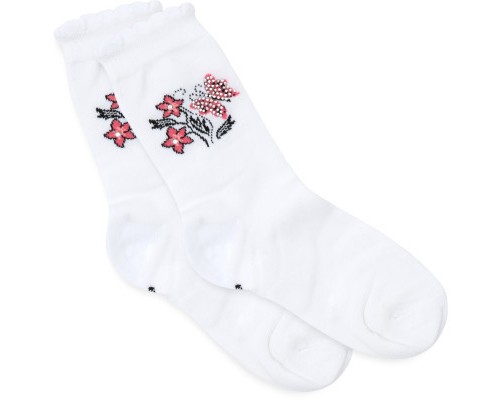 Шкарпетки дитячі BNM з квіточками (M0C0102-0812-7G-white)