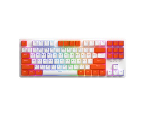 Клавіатура Hator Rockfall 2 Mecha Signature Edition USB White/White/Orange (HTK-521-WWO)