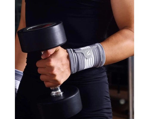 Фіксатор кисті LiveUp Wrist Support LS5672-SM сірий, білий S/M (6951376182286)