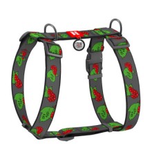 Шлея для собак WAUDOG Nylon анатомічна H-подібна з QR-паспортом 