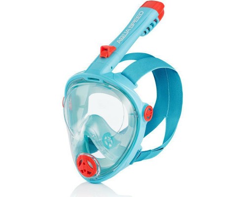 Маска для плавання Aqua Speed Spectra 2.0 7083 бірюзовий, червоний 248-02 L (5908217670830)