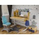 Парта з кріслом Mealux Timberdesk L (парта+кресло+тумба) (BD-690 L+ box BD 920-2 BL+Y-110 BLG)