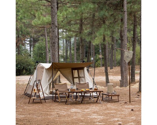 Намет Naturehike з навісом CNH22ZP029, світлий коричневий (6975641887829)