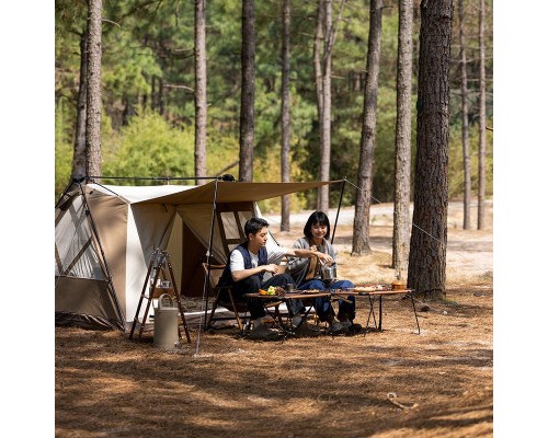 Намет Naturehike з навісом CNH22ZP029, світлий коричневий (6975641887829)