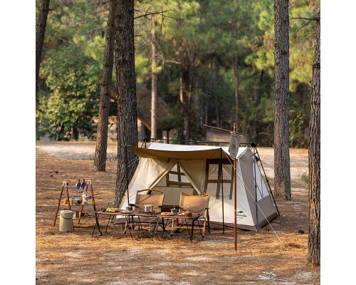 Намет Naturehike з навісом CNH22ZP029, світлий коричневий (6975641887829)