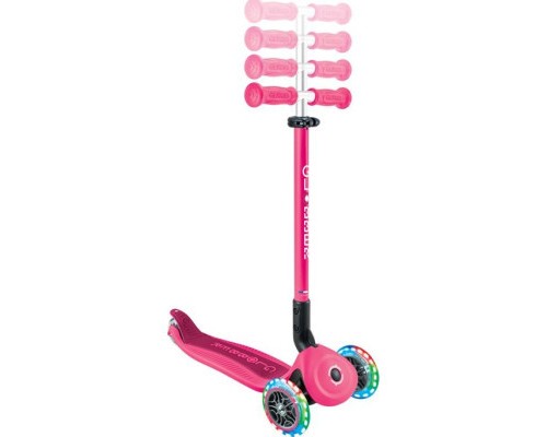 Самокат Globber Go Up Active 1+ до 20/50 кг Led  фісташково-рожевий (744-110)