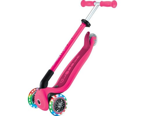 Самокат Globber Go Up Active 1+ до 20/50 кг Led  фісташково-рожевий (744-110)