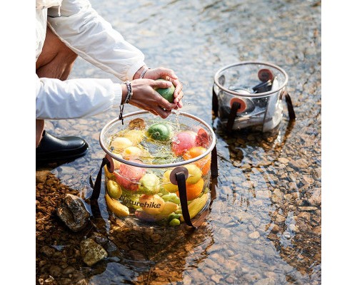 Відро складне Naturehike ПВХ NH20SJ040 20л прозорий (6975641886747) Відро складне Naturehike ПВХ NH20SJ040 20л прозорий (6975641886747)