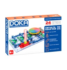 Конструктор DOKA електронний Світло та колір RGB (D70700)