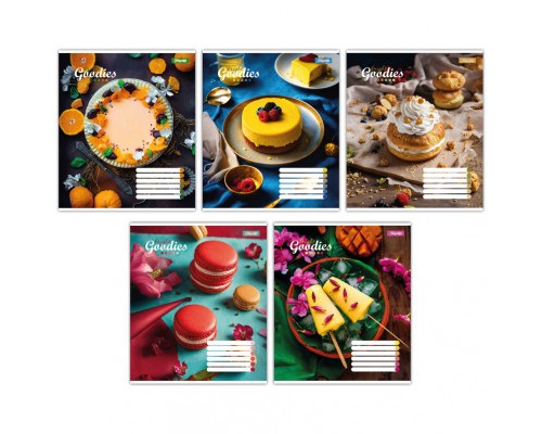 Зошит 1 вересня А5 1В Bright goodies 48 аркушів клітинка (767356)