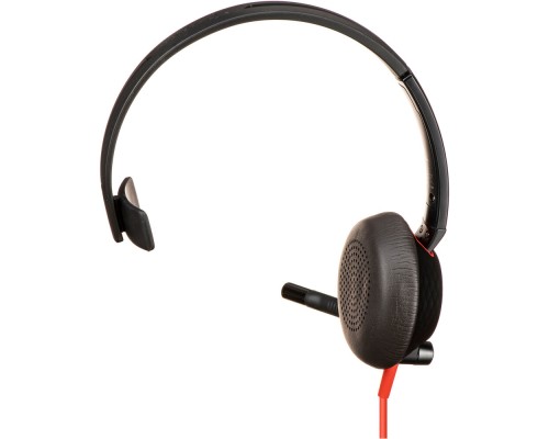Навушники Poly BlackWire 5210 USB-A HS Mono Black (80R98AA)