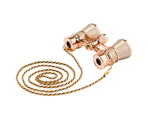 Бінокль Sigeta Teatrum C 3x25 (з ланцюжком) Gold (65876)