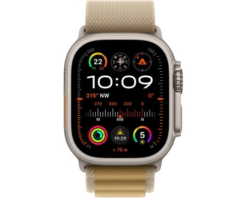 Смарт-годинник Apple Watch Ultra 2 2024 GPS + Cellular 49mm Natural Titanium Case with Tan Alpine Loop - Medium (MX4F3UL/A)