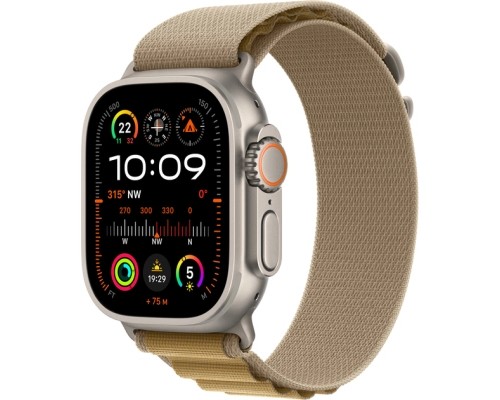 Смарт-годинник Apple Watch Ultra 2 2024 GPS + Cellular 49mm Natural Titanium Case with Tan Alpine Loop - Medium (MX4F3UL/A)