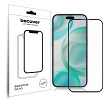 Скло захисне BeCover Apple iPhone 16 Pro Black (712124)