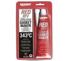 Герметик автомобільний Runway Red RTV Silicone 85г (RW8500)