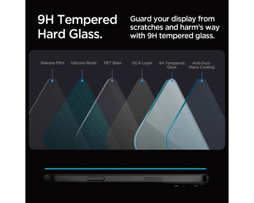 Скло захисне Spigen iPhone 16 Pro Max Glas tR SLIM HD (1 Pack) (AGL07916)