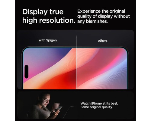 Скло захисне Spigen iPhone 16 Pro Max Glas tR SLIM HD (1 Pack) (AGL07916)
