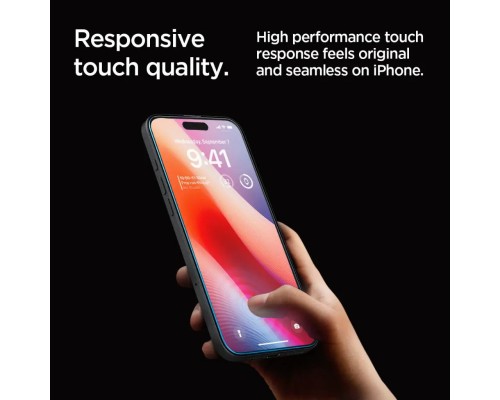 Скло захисне Spigen iPhone 16 Pro Max Glas tR SLIM HD (1 Pack) (AGL07916)