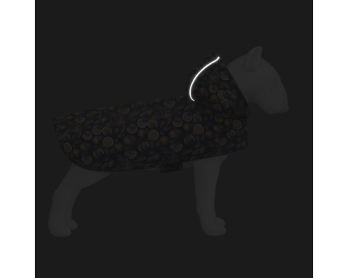 Дощовик для тварин WAUDOG Clothes Накидка з капюшоном Апельсини XXS (354-4054)