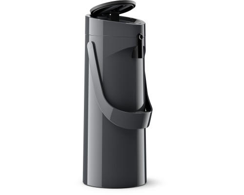 Термос Tefal Ponza Pump, 1.9л, пластик, скло, чорний (K3140114)