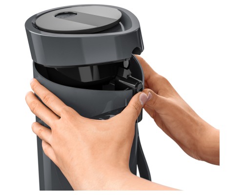 Термос Tefal Ponza Pump, 1.9л, пластик, скло, чорний (K3140114)