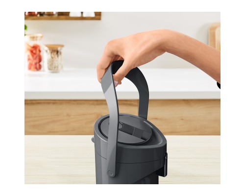 Термос Tefal Ponza Pump, 1.9л, пластик, скло, чорний (K3140114)