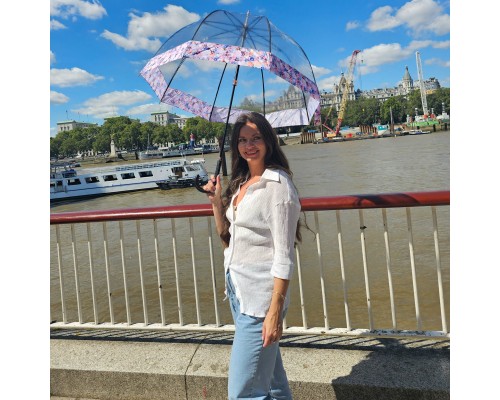 Парасоля Fulton L866 Birdcage-2 Luxe Digital Blossom (L866-037768)