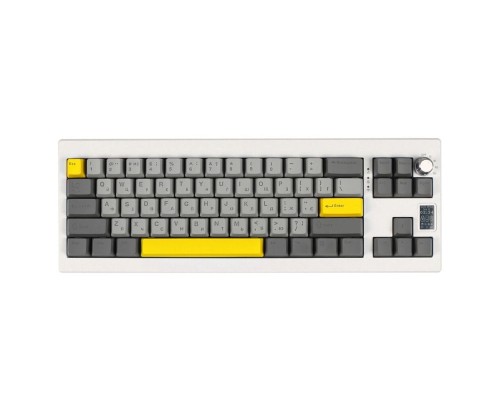 Клавіатура Epomaker Shadow-X 70 Mulan Switch Hot-Swap LCD Screen RGB Wireless/Bluetooth/USB UA White (SHX-W-M)