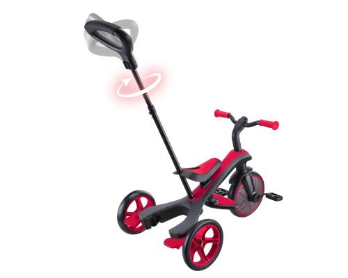 Дитячий велосипед Globber Explorer Trike 4 в 1, червоний (634-102)