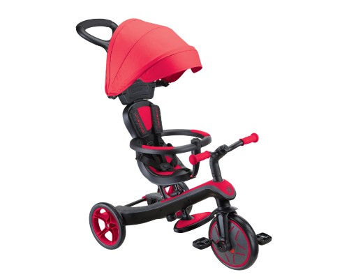 Дитячий велосипед Globber Explorer Trike 4 в 1, червоний (634-102)