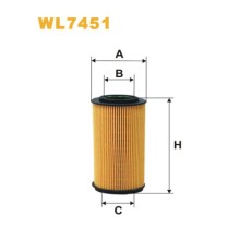 Фільтр масляний Wixfiltron WL7451